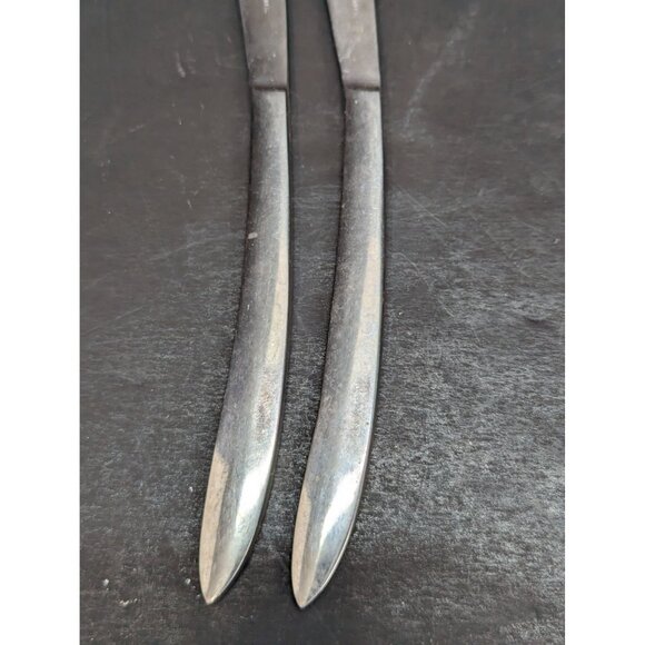 Dixon Stainless Steel Curved Handle 8 Inch Steak Knife Lot of 5 Made in Japan - Picture 2 of 7